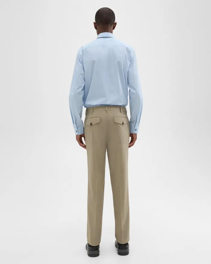 Men Pants Theory Relaxed Virgin Wool Pant Light Quarry
