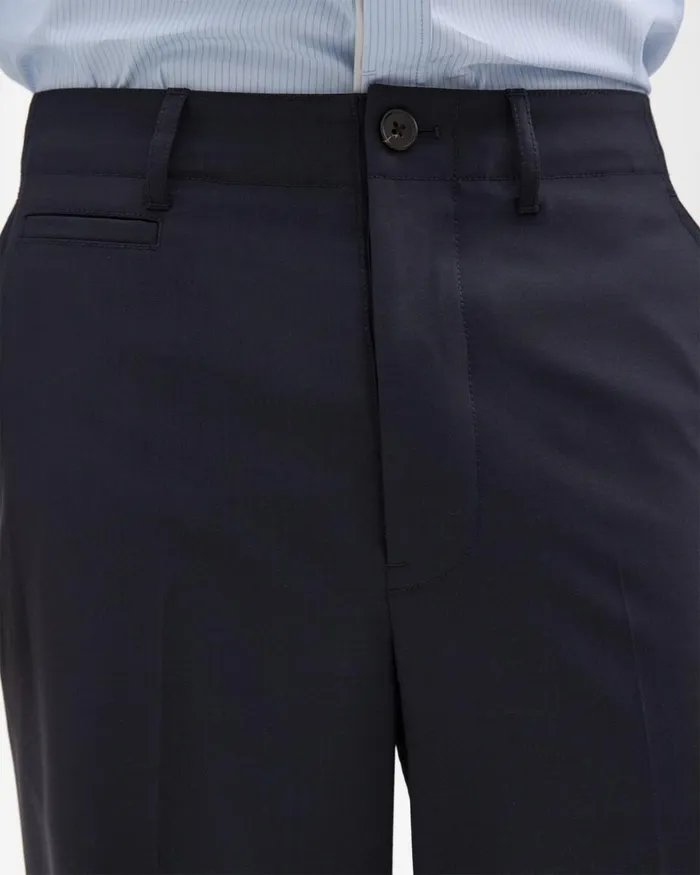 Men Pants Theory Relaxed Virgin Wool Pant Midnight