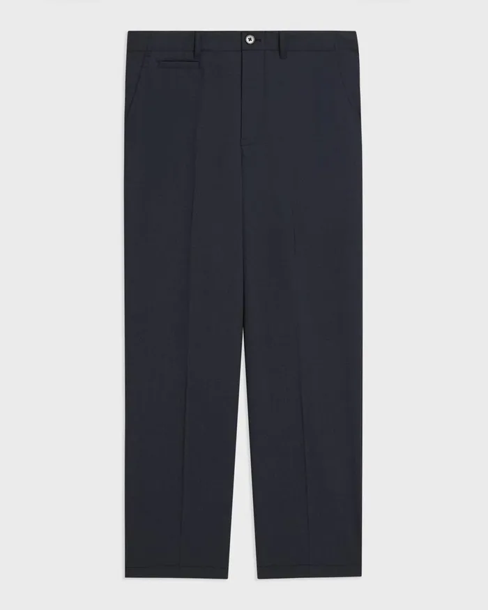 Men Pants Theory Relaxed Virgin Wool Pant Midnight