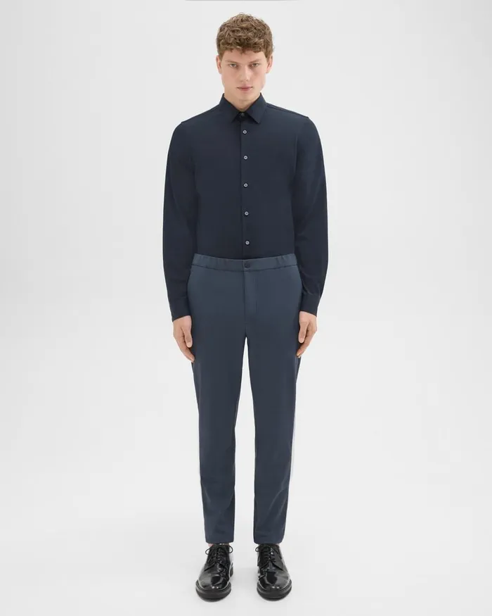 Men Pants Theory Terrance Jogger In Precision Ponte Basalt
