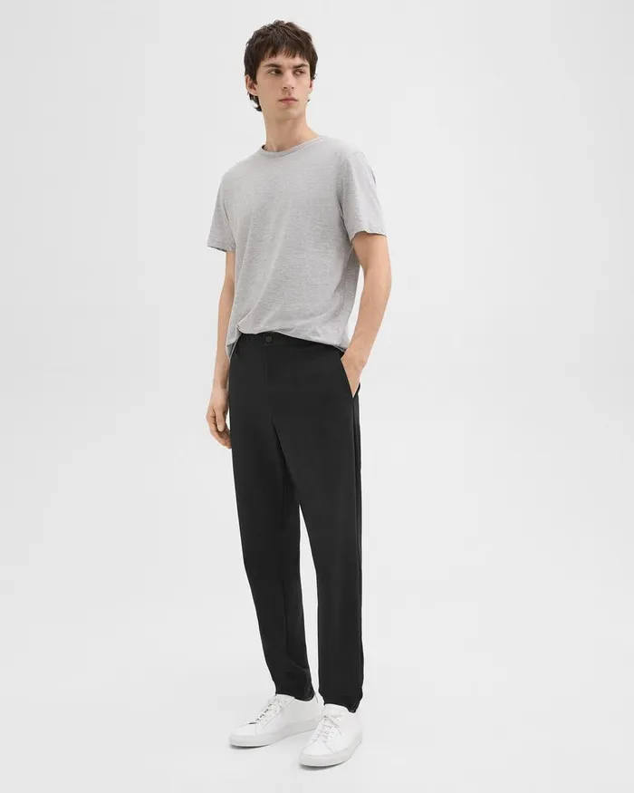 Men Pants Theory Terrance Jogger In Precision Ponte Black