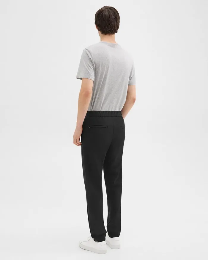 Men Pants Theory Terrance Jogger In Precision Ponte Black