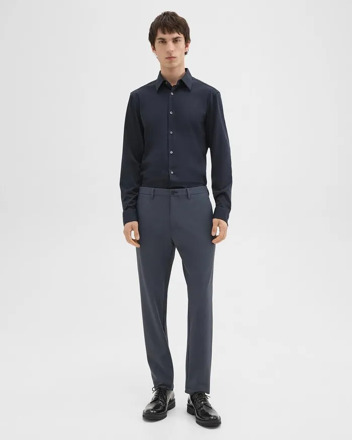 Men Pants Theory Zaine Pant In Precision Ponte Basalt