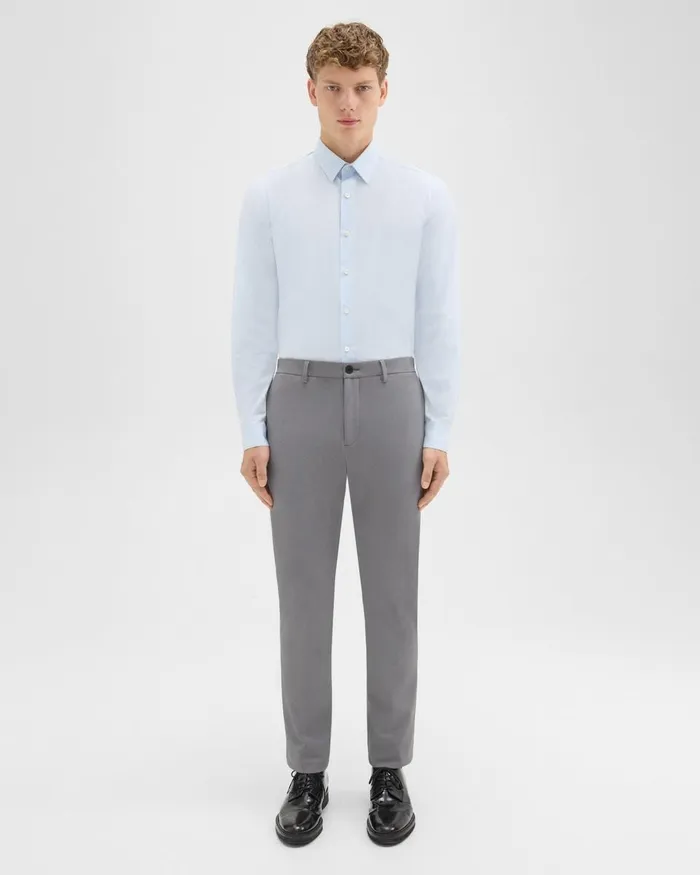 Men Pants Theory Zaine Pant In Precision Ponte Stone