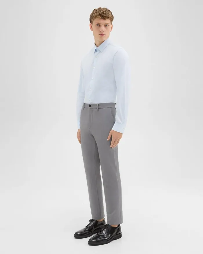 Men Pants Theory Zaine Pant In Precision Ponte Stone