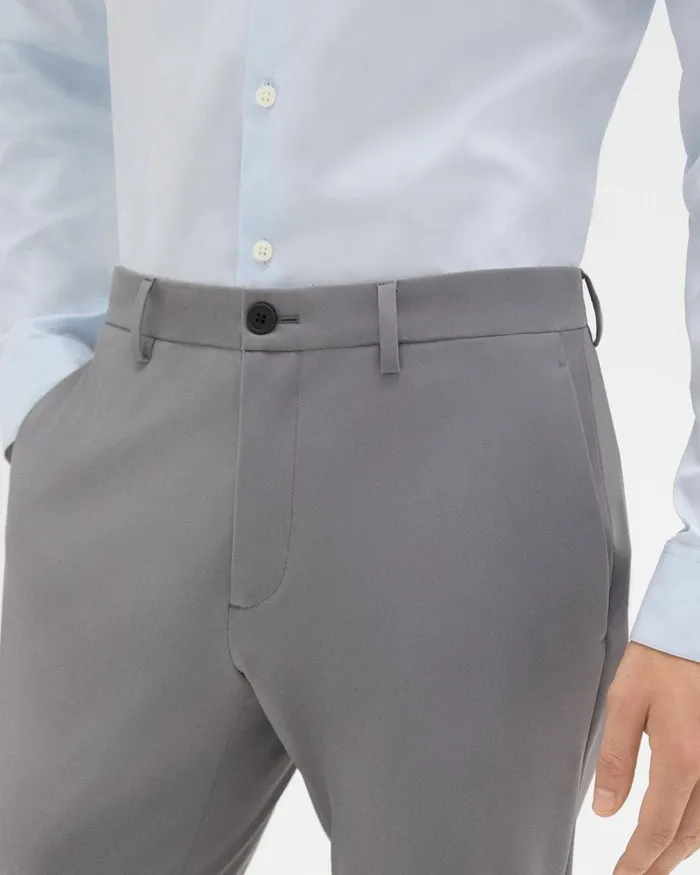 Men Pants Theory Zaine Pant In Precision Ponte Stone