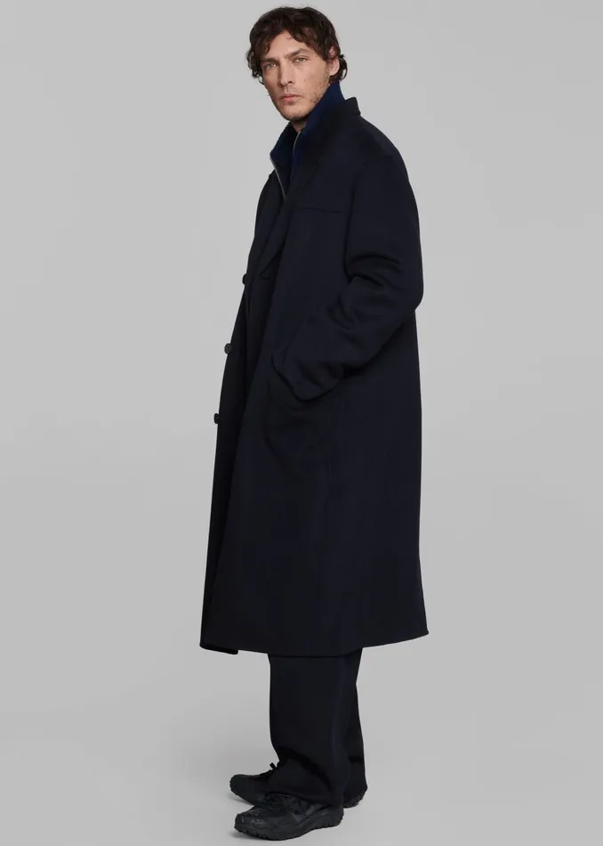 Men Paxton Wool Coat 8211 Dark Navy The Frankie Shop Outerwear