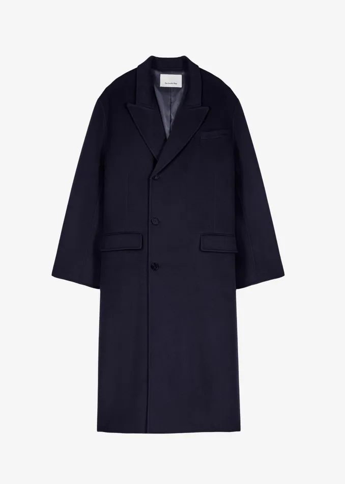 Men Paxton Wool Coat 8211 Dark Navy The Frankie Shop Outerwear