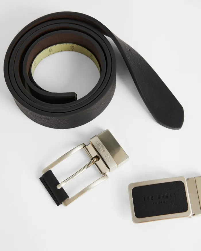 Men RATE 8211 Casual Belt In A Box Black Ted Baker Belts