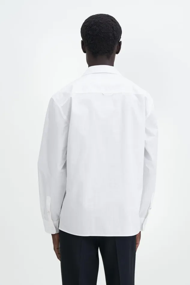 Men Relaxed Cotton Resort Shirt White Filippa K Shirts