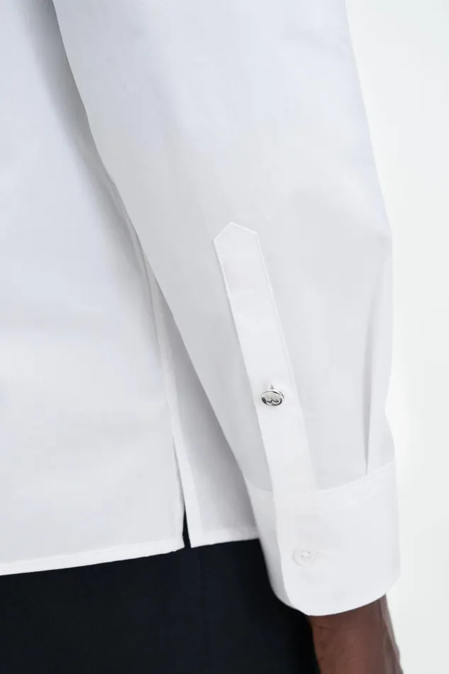 Men Relaxed Cotton Resort Shirt White Filippa K Shirts