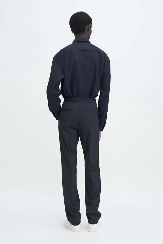 Men Relaxed Wool Trousers Anthracite Filippa K Trousers