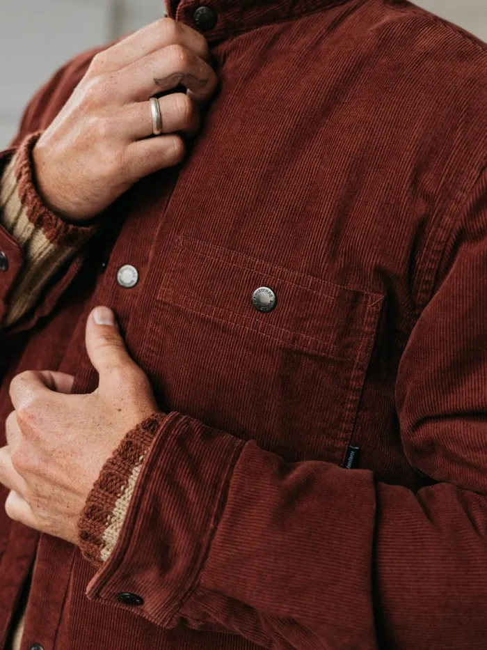Men Rigger Fleece Lined Jacket Dark Rosewood Finisterre Jackets Coats and Gilets Men Rigger Fleece Lined Jacket Dark Rosewood Finisterre Jackets Coats and Gilets