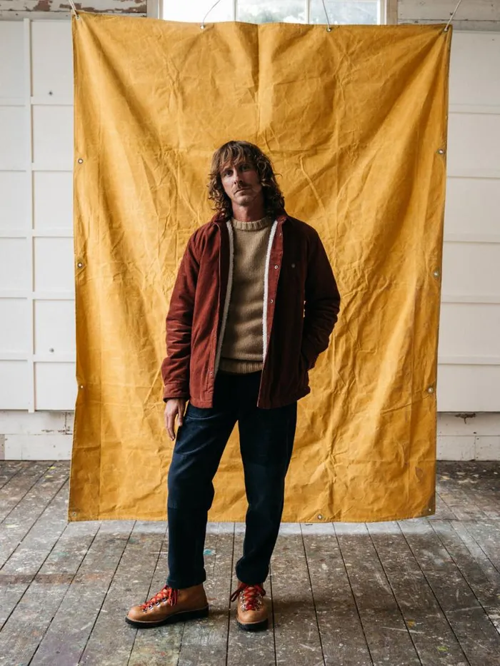 Men Rigger Fleece Lined Jacket Dark Rosewood Finisterre Jackets Coats and Gilets Men Rigger Fleece Lined Jacket Dark Rosewood Finisterre Jackets Coats and Gilets