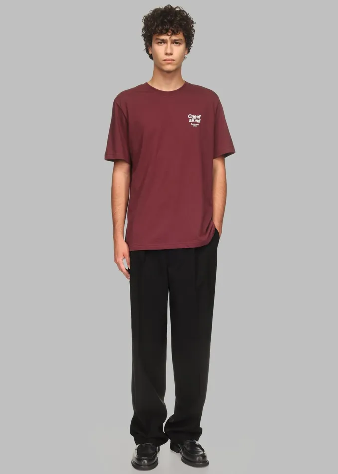 Men Ronan TShirt X Barbie 8211 Burgundy The Frankie Shop Tops