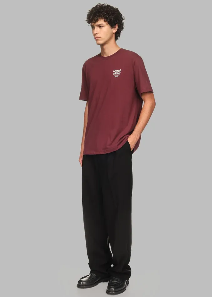 Men Ronan TShirt X Barbie 8211 Burgundy The Frankie Shop Tops