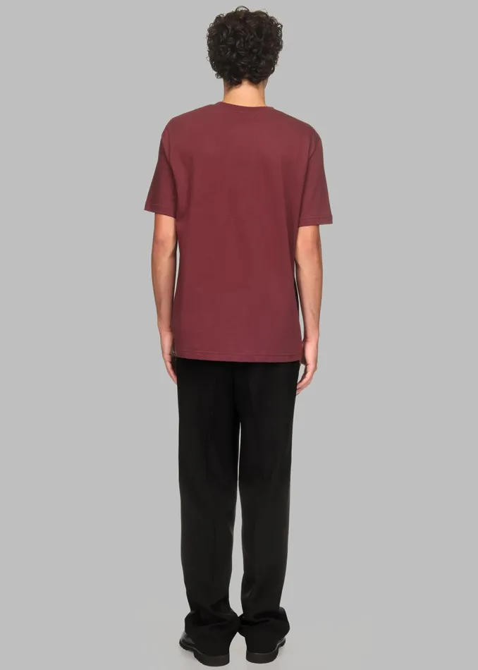 Men Ronan TShirt X Barbie 8211 Burgundy The Frankie Shop Tops