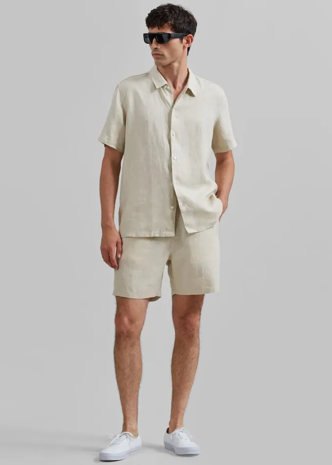 Men Samse Samse Sajabari Shorts 8211 Castle Wall The Frankie Shop Bottoms