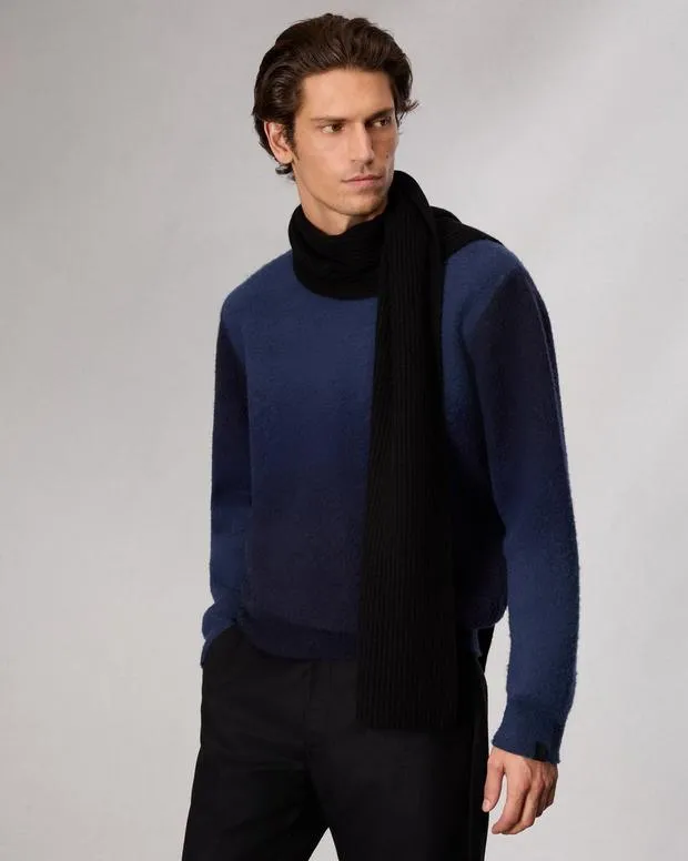Men Scarves Rag and Bone Downing Cashmere Scarf Black