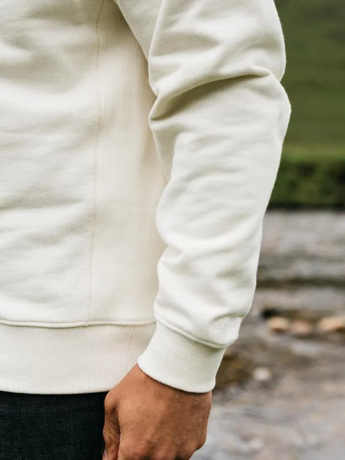 Men Serpentine Sweatshirt Ecru Finisterre Sweatshirts and Hoodies