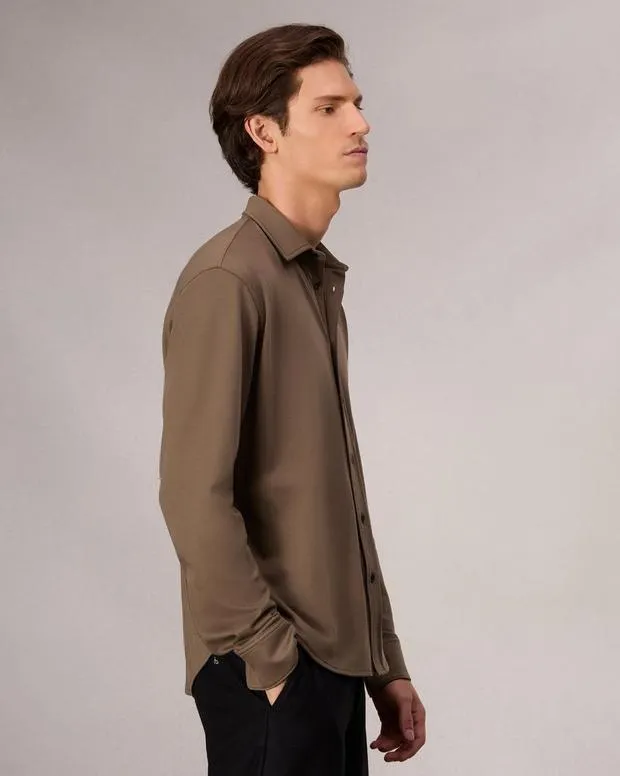 Men Shirts Rag and Bone Tomlin Cotton Shirt Army