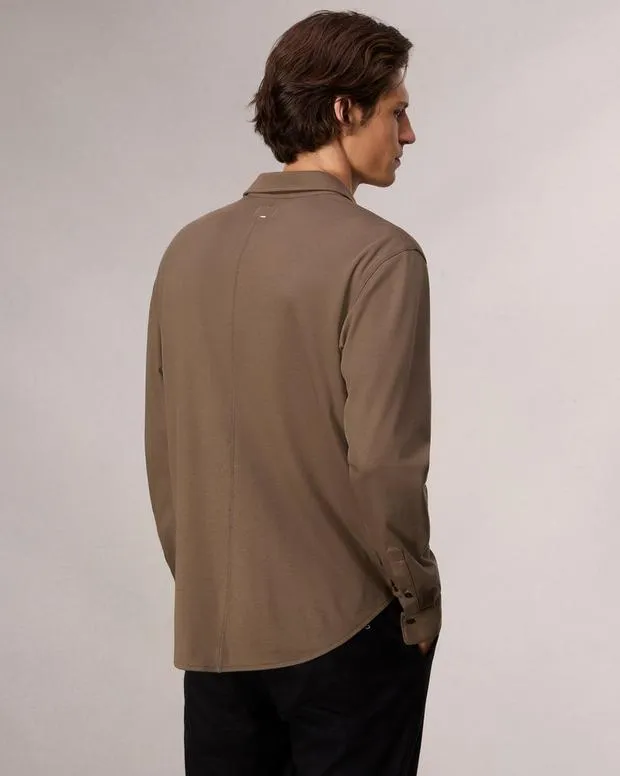 Men Shirts Rag and Bone Tomlin Cotton Shirt Army