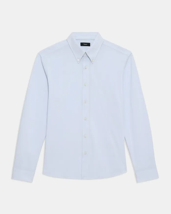 Men Shirts Theory Alfred Shirt In Structured Piqueacute Olympic