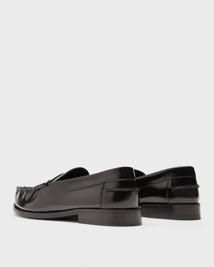 Men Shoes Theory City Loafer In Leather Black