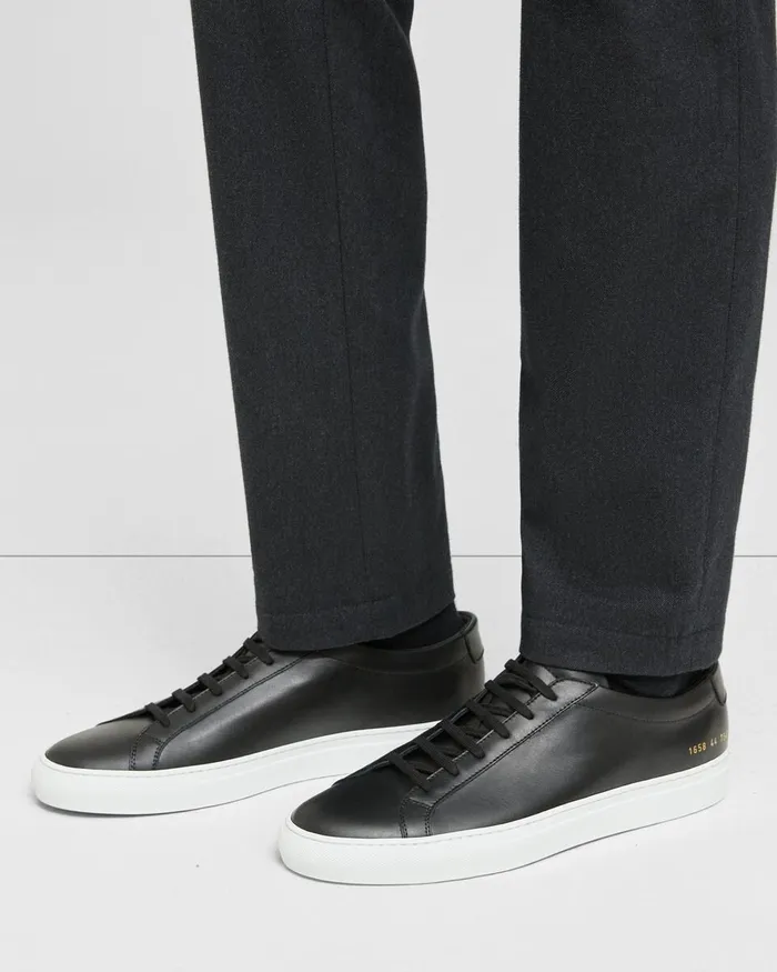Men Shoes Theory Common Projects Original Achilles Sneakers Black
