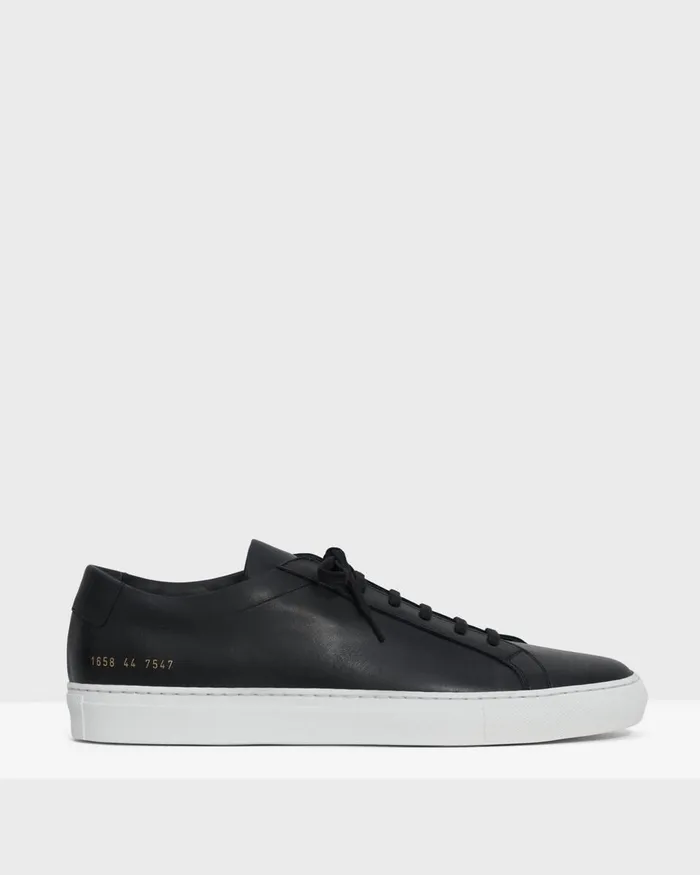 Men Shoes Theory Common Projects Original Achilles Sneakers Black