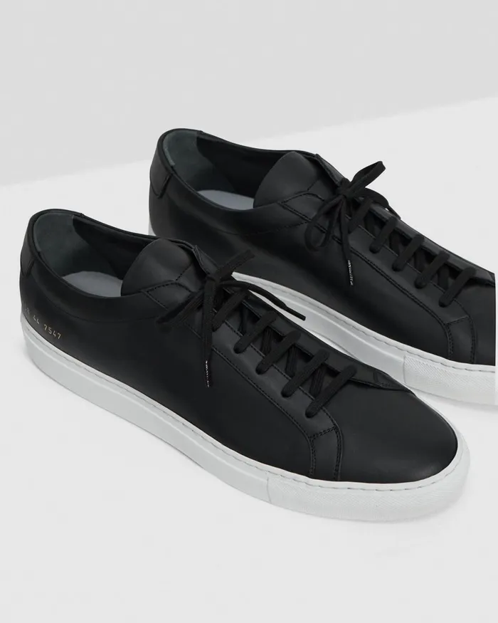 Men Shoes Theory Common Projects Original Achilles Sneakers Black