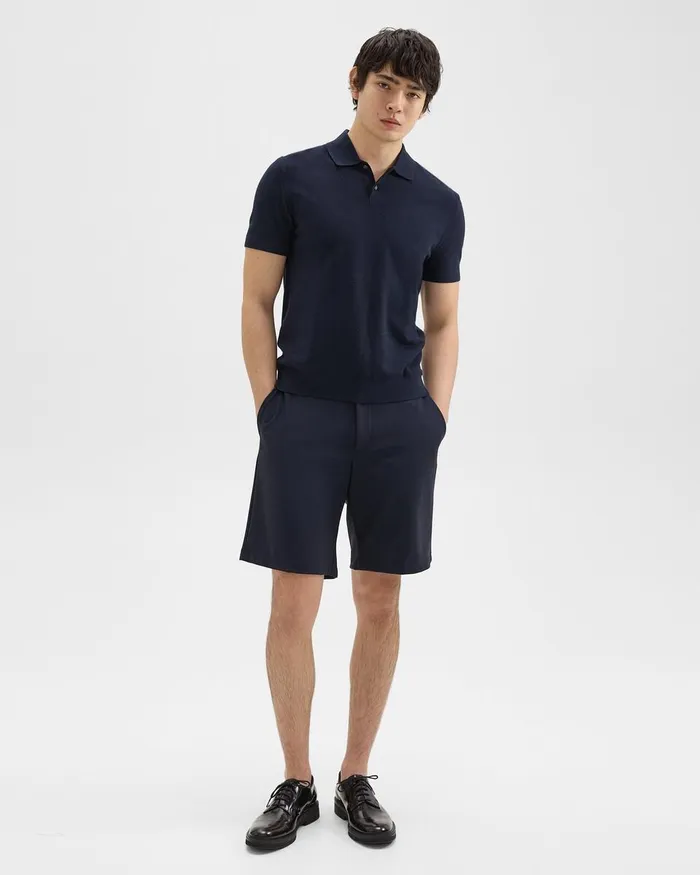 Men Shorts Theory Curtis 9rdquo Drawstring Short In Precision Ponte Baltic