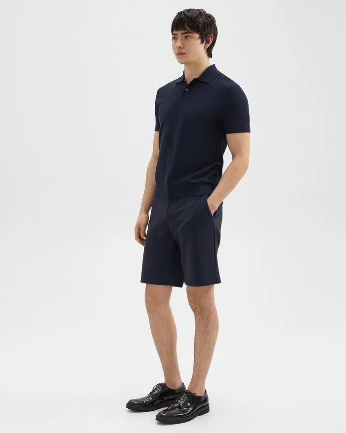 Men Shorts Theory Curtis 9rdquo Drawstring Short In Precision Ponte Baltic