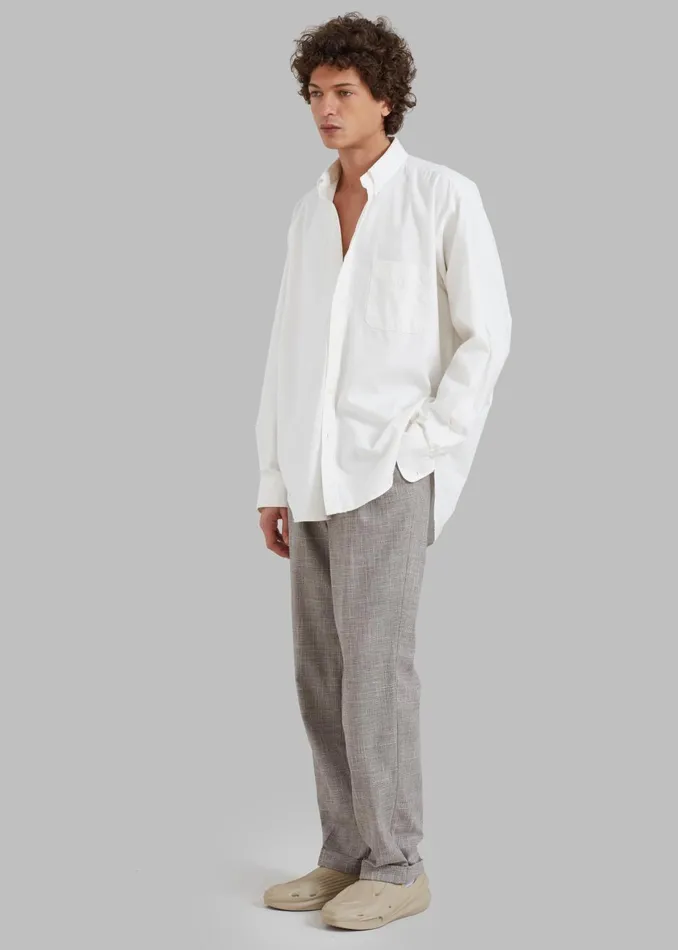 Men Sinclair Shirt 8211 White The Frankie Shop Tops