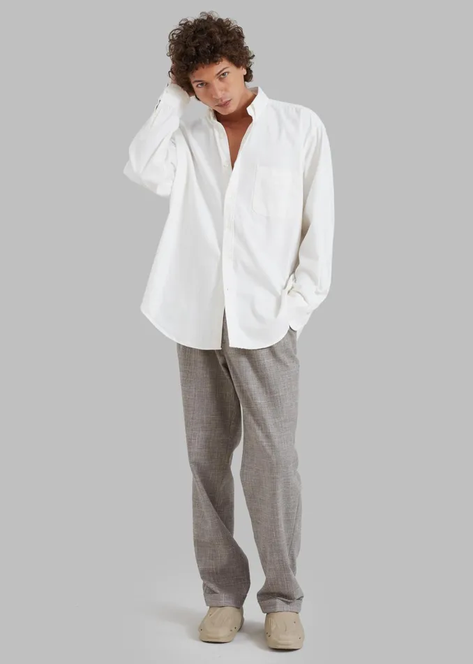 Men Sinclair Shirt 8211 White The Frankie Shop Tops