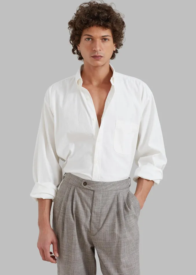 Men Sinclair Shirt 8211 White The Frankie Shop Tops