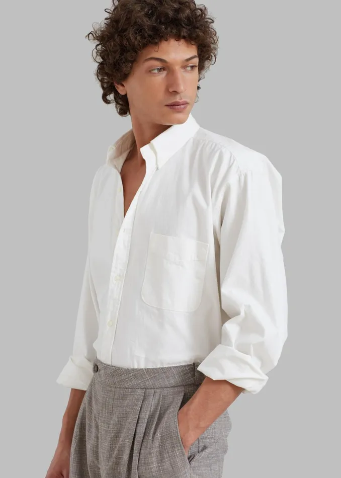 Men Sinclair Shirt 8211 White The Frankie Shop Tops