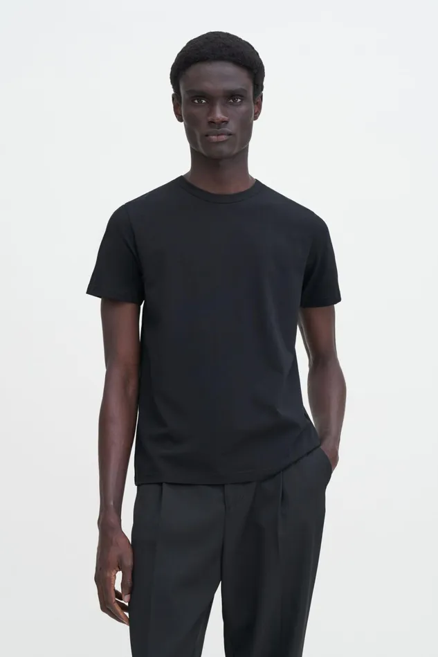 Men Stretch Cotton Tee Black Filippa K TShirts