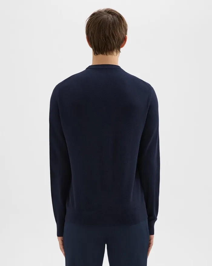 Men Sweaters Cardigans Theory Riland Sweater In Light Bilen Baltic