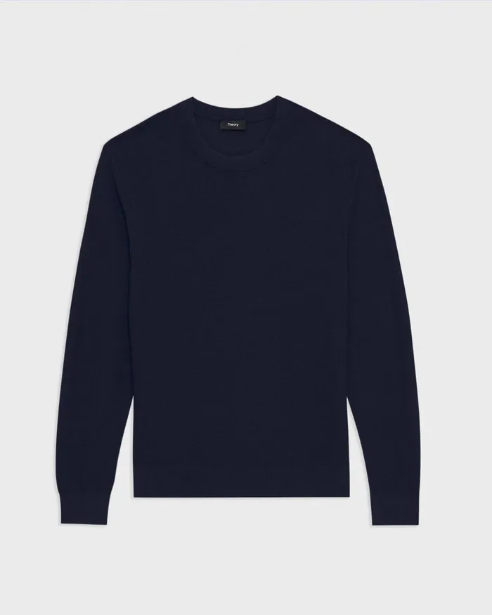 Men Sweaters Cardigans Theory Riland Sweater In Light Bilen Baltic