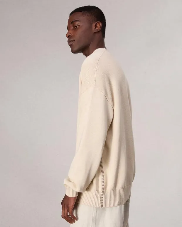 Men Sweaters Rag and Bone Clarkson Cotton Sweater Turtledove
