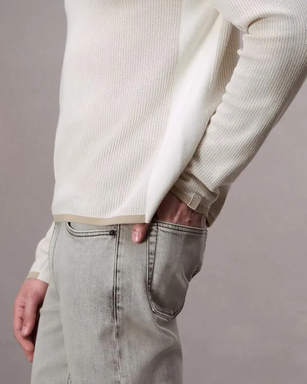 Men Sweaters Rag and Bone Harvey Crew Ivory
