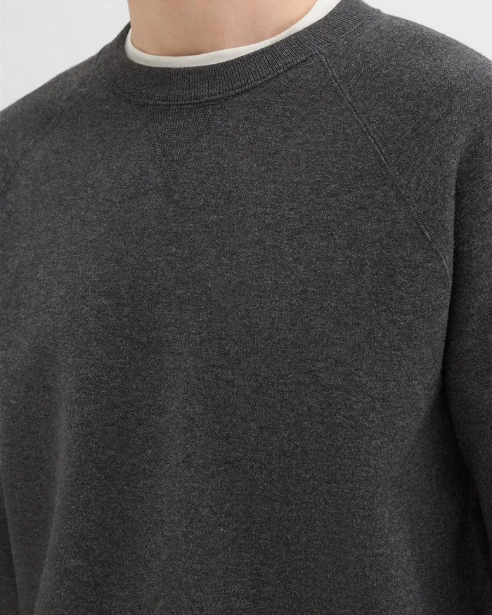 Men Sweatshirts Hoodies Theory Raglan Sleeve Sweatshirt In Light Bilen Pestle Melange