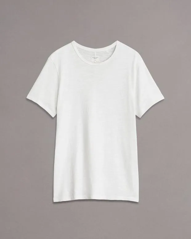 Men TShirts and Henleys Rag and Bone Classic Flame Tee White