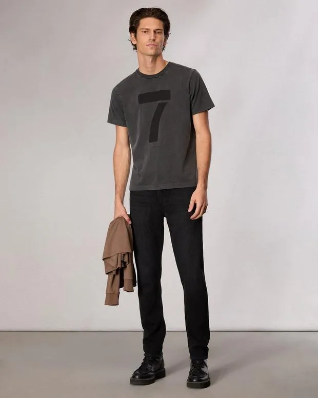 Men TShirts and Henleys Rag and Bone Rb Number 7 TShirt Washed Black