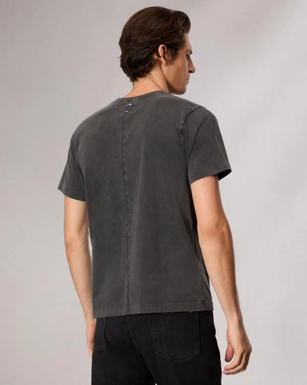 Men TShirts and Henleys Rag and Bone Rb Number 7 TShirt Washed Black