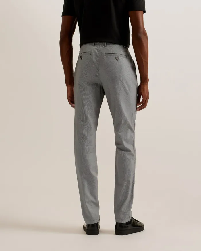 Men TURNEY 8211 Slim Fit Textured Cotton Chinos Navy Ted Baker Trousers and Chinos