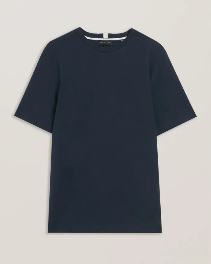 Men WISKIN 8211 Branded Regular Fit TShirt Navy Ted Baker Tops