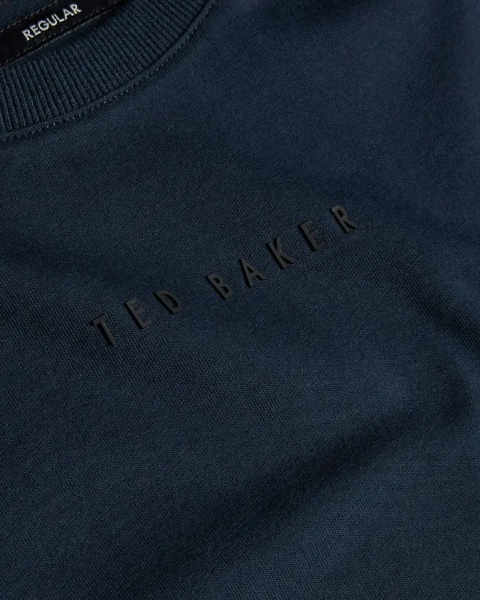 Men WISKIN 8211 Branded Regular Fit TShirt Navy Ted Baker Tops