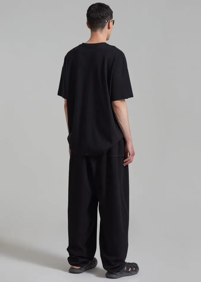MenWomen Faro Boxy Tee 8211 Black The Frankie Shop Tops